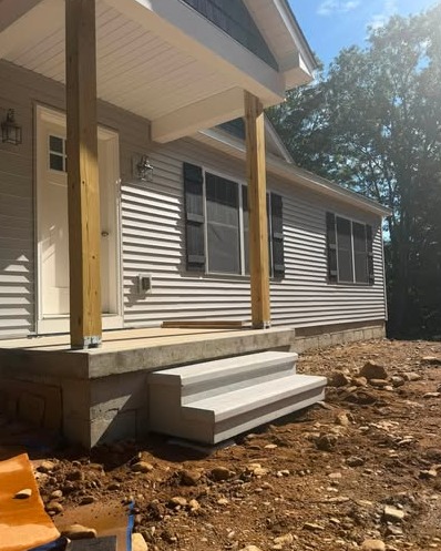 Concrete Porch Steps Installation in Wilmington, NC