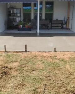 Covered Concrete Patio Living Space in Wilmington, NC