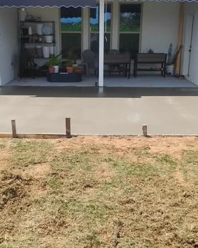 Covered Concrete Patio Living Space in Wilmington, NC
