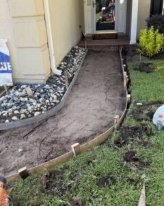 Walkway Preparation for New Concrete in Wilmington, NC